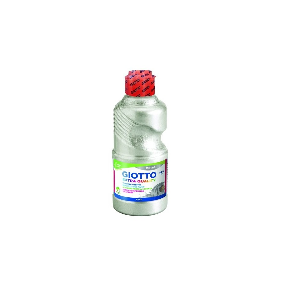 TEMPERA GIOTTO LIQUIDA METAL 250 ml (botella) PLATA