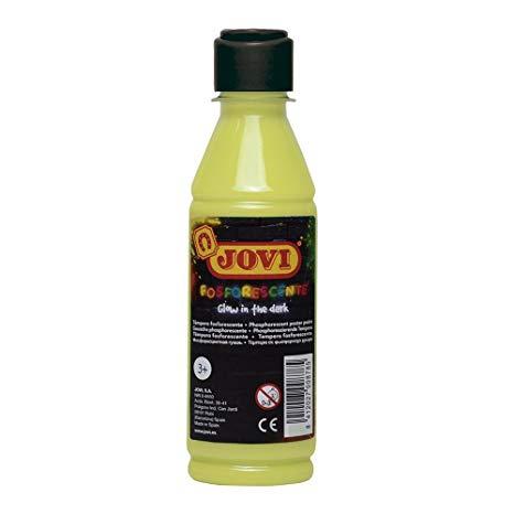 TEMPERA JOVI LIQUIDA FOSFORESCENTE 250 ml (botella) AMARILLO