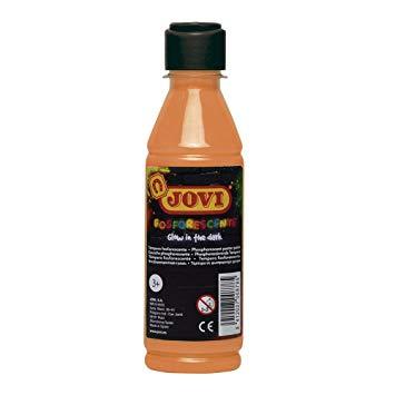 TEMPERA JOVI LIQUIDA FOSFORESCENTE 250 ml (botella) NARANJA