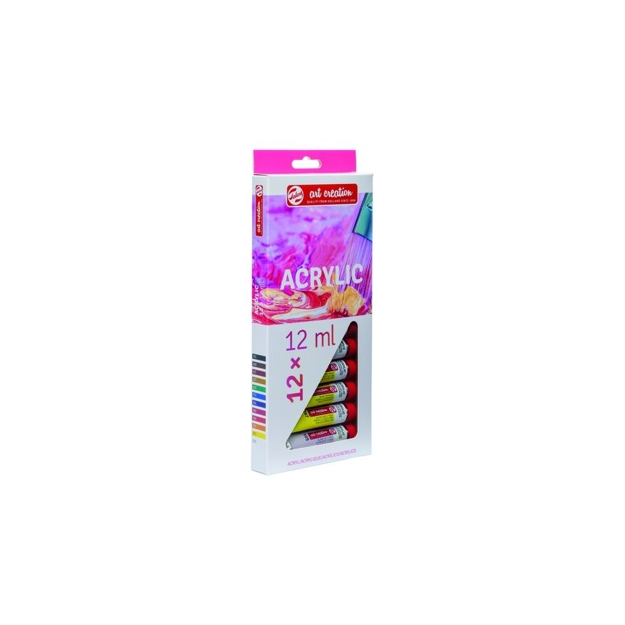 PINTURA ACRILICA TALENS ART CREATION SET INICIACION 12 ml (Tubo) ESTUCHE de 12