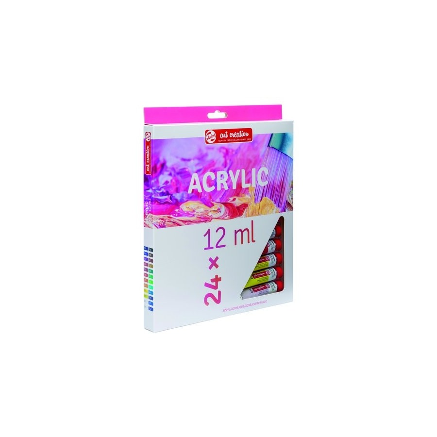 PINTURA ACRILICA TALENS ART CREATION SET INICIACION 12 ml (Tubo) ESTUCHE de 24