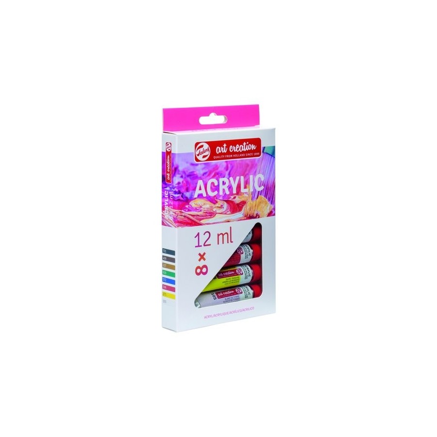PINTURA ACRILICA TALENS ART CREATION SET INICIACION 12 ml (Tubo) ESTUCHE de 8