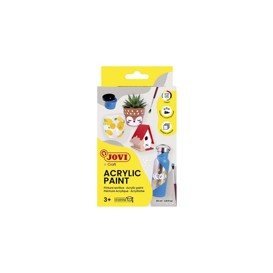 PINTURA LATEX JOVI DECOR  55 ml (bote) CAJA de 6