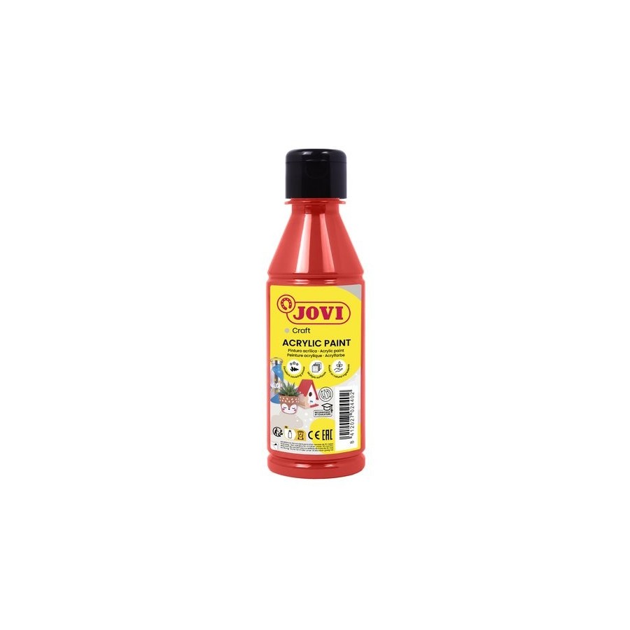 PINTURA LATEX JOVI DECOR 250 ml (botella) BERMELLON