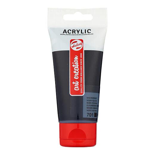 PINTURA ACRILICA TALENS ART CREATION 75 ml (Tubo) NEGRO MARFIL