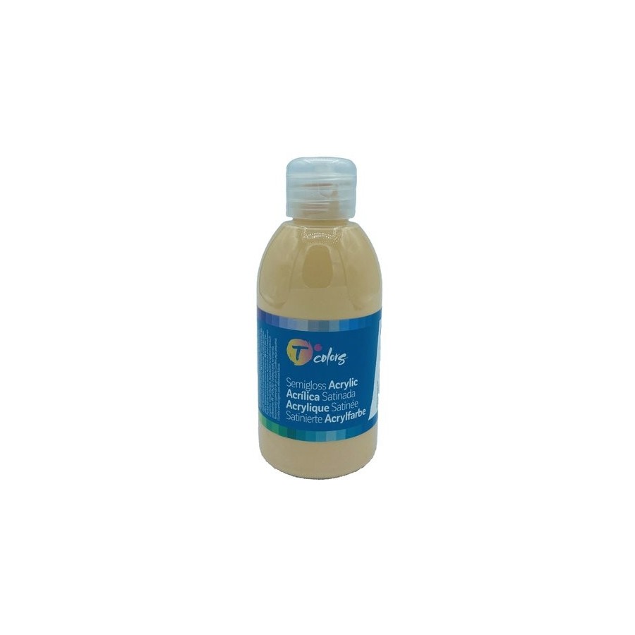 PINTURA ACRILICA TCOLORS 250 ml (botella) SAMON/CARNE