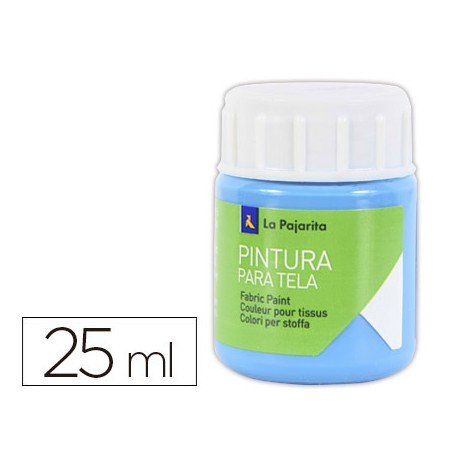 PINTURA para TELA LA PAJARITA 25 ml (bote) CYAN T-07