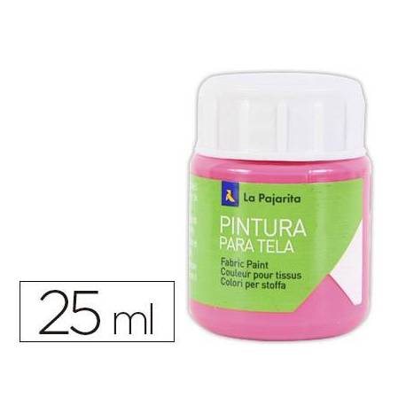 PINTURA para TELA LA PAJARITA 25 ml (bote) MAGENTA T-08