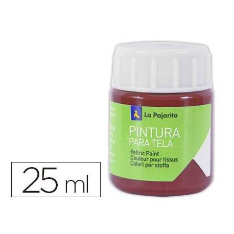 PINTURA para TELA LA PAJARITA 25 ml (bote) ROJO INGLES T-11