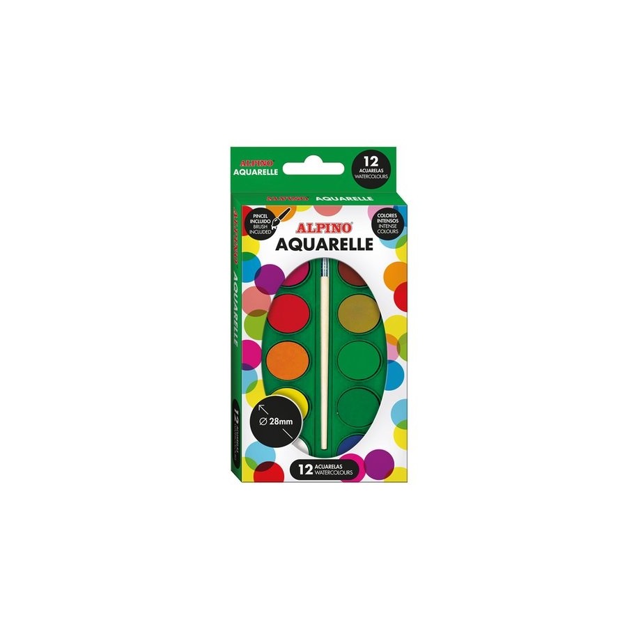 ACUARELAS ALPINO ESTUCHE de 12