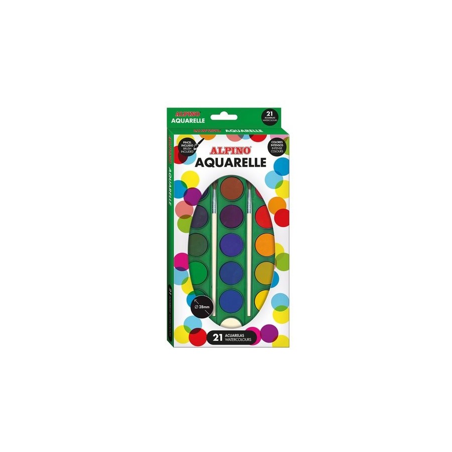 ACUARELAS ALPINO ESTUCHE de 21