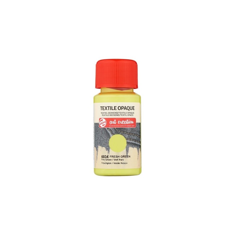PINTURA para TELA TALENS ART CREATION OPACA 50 ml (bote) VERDE FRESCO