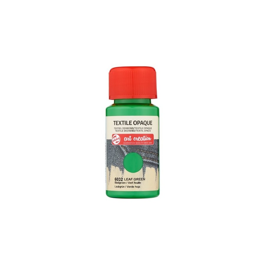 PINTURA para TELA TALENS ART CREATION OPACA 50 ml (bote) VERDE HOJA