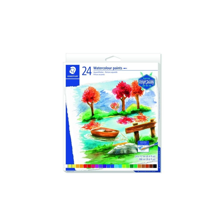 ACUARELAS STAEDTLER 8880 DESIGN JOURNEY (tubo) ESTUCHE de 24