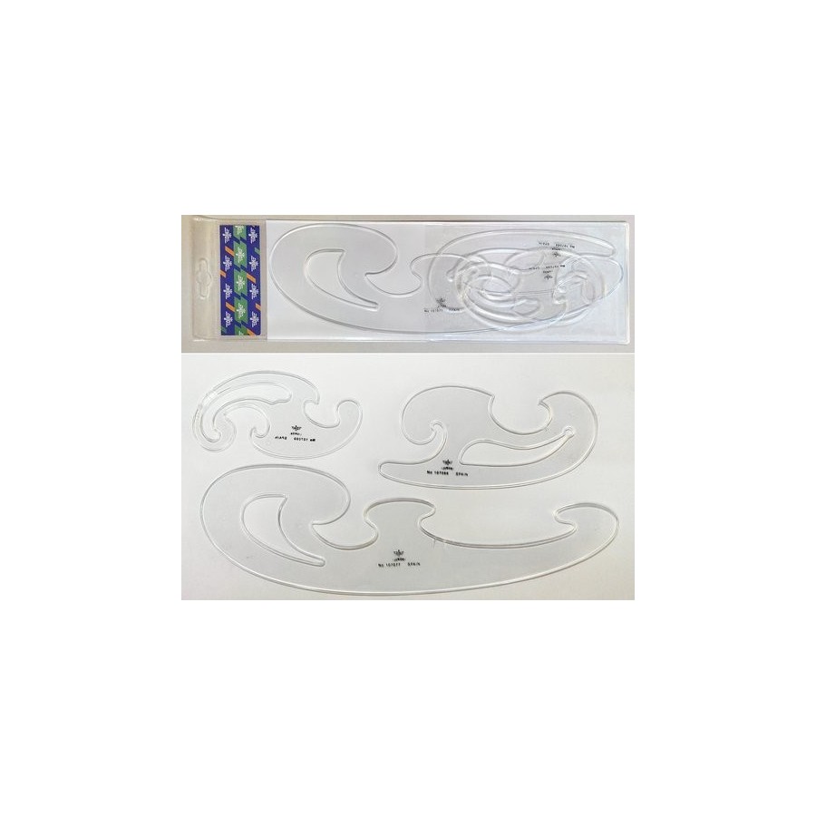 PLANTILLAS JUEGO 3 CURVAS BURMESTER CON BOLSA DFH
