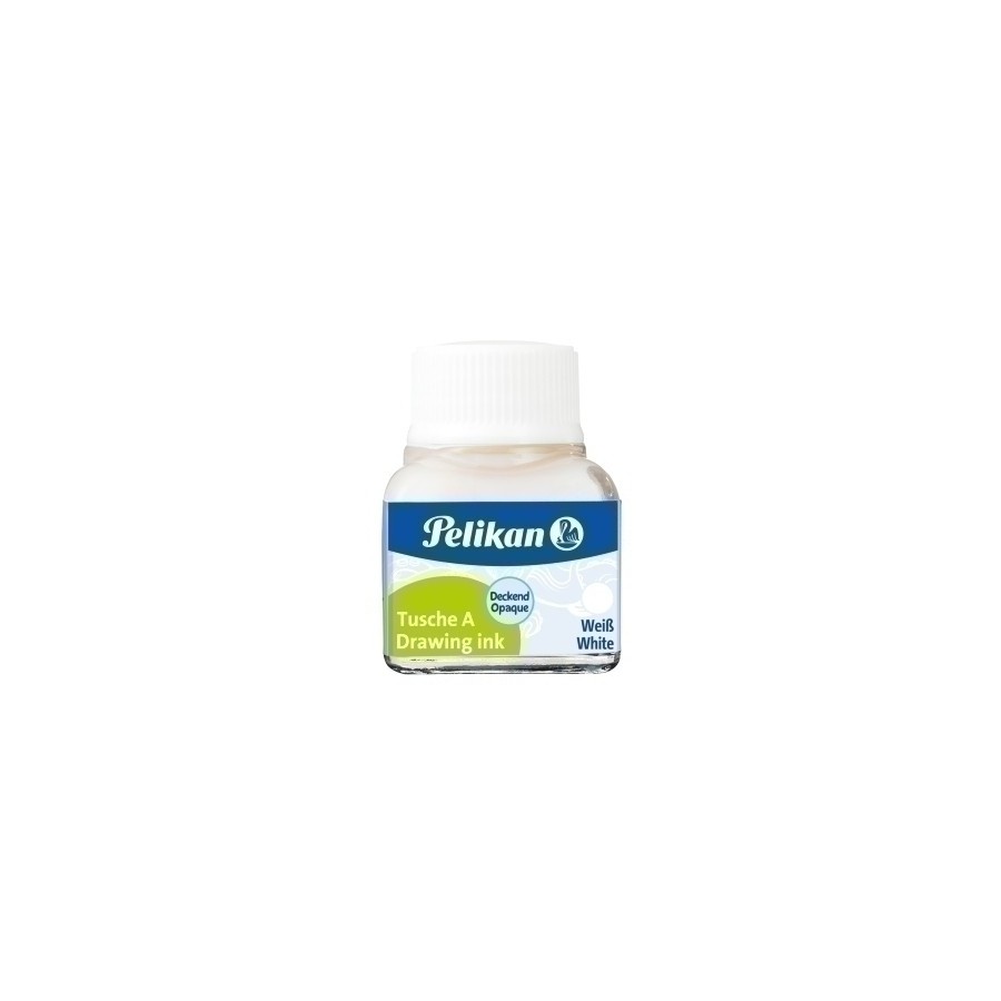TINTA CHINA PELIKAN FRASCO 10 ml. BLANCO (523-18) (201673)