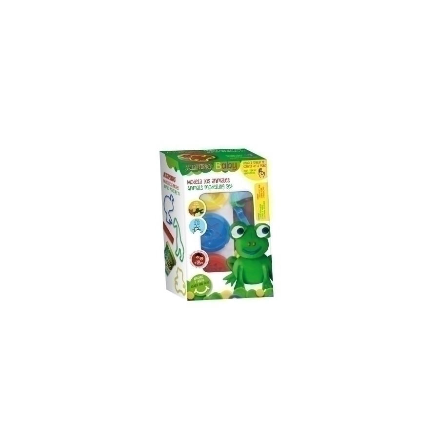 PASTA MODELAR ALPINO BABY DOUGH SET 3x85 gr. ANIMALS