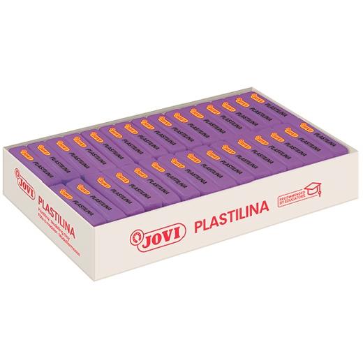 PLASTILINA JOVI 70 PASTILLA 50 gr. LILA CAJA DE 30