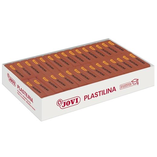 PLASTILINA JOVI 70 PASTILLA 50 gr. MARRON CAJA DE 30