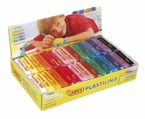 PLASTILINA JOVI 70 PASTILLA 50 gr. SURTIDO CAJA DE 30 (2x 15 col.)