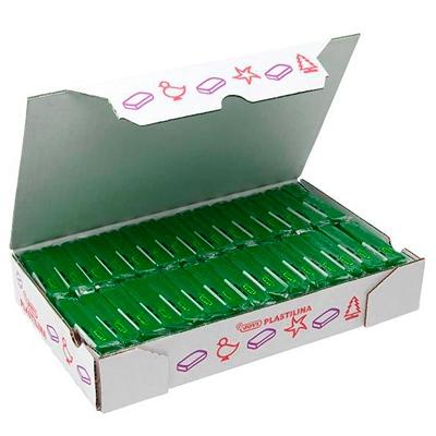 PLASTILINA JOVI 70 PASTILLA 50 gr. VERDE OSCURO CAJA DE 30