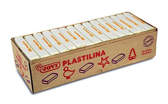 PLASTILINA JOVI 72 PASTILLA 350 gr. BLANCO CAJA DE 15