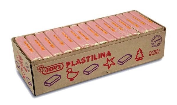 PLASTILINA JOVI 72 PASTILLA 350 gr. CARNE CAJA DE 15