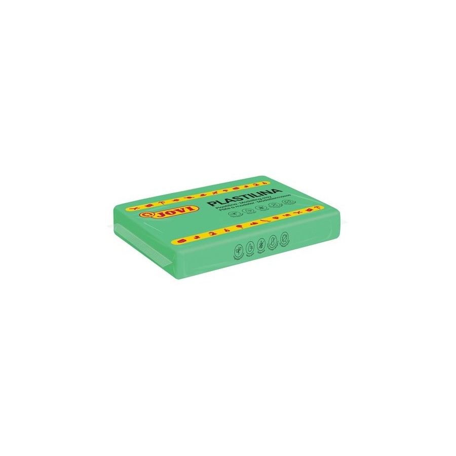PLASTILINA JOVI 72 PASTILLA 350 gr. VERDE CLARO CAJA DE 15