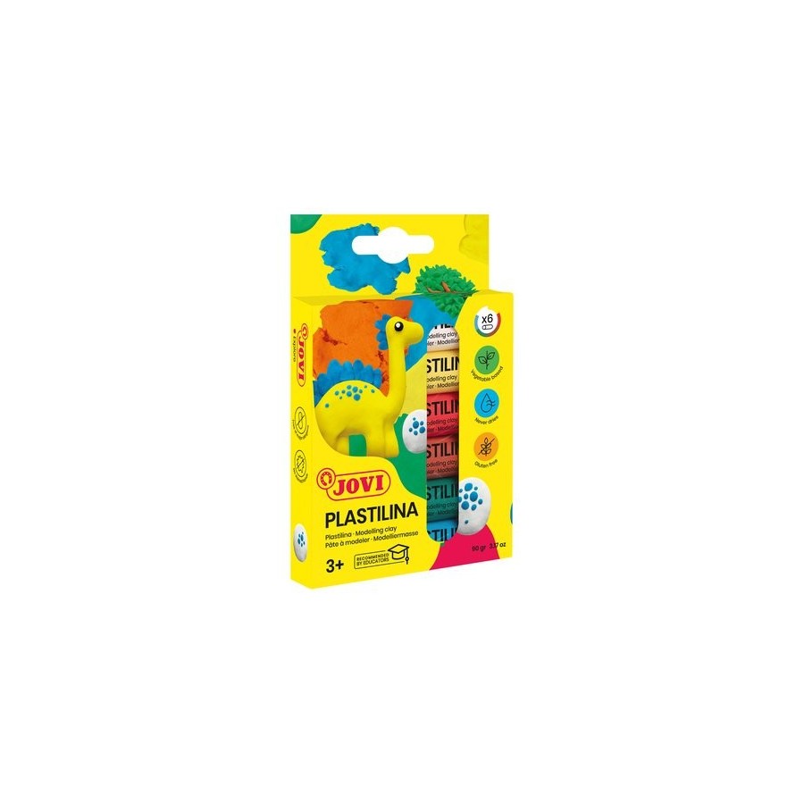 PLASTILINA JOVI 90 BARRA 15 gr. ESTUCHE DE 6