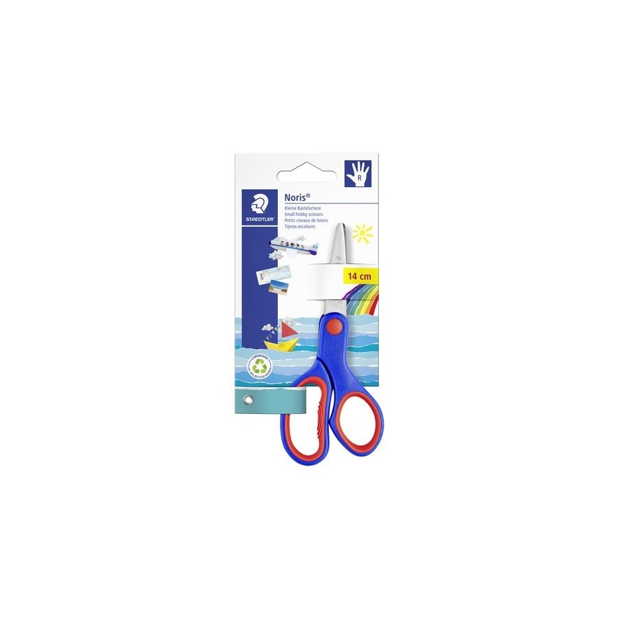 TIJERAS ESCOLARES STAEDTLER NORIS 14 cm.