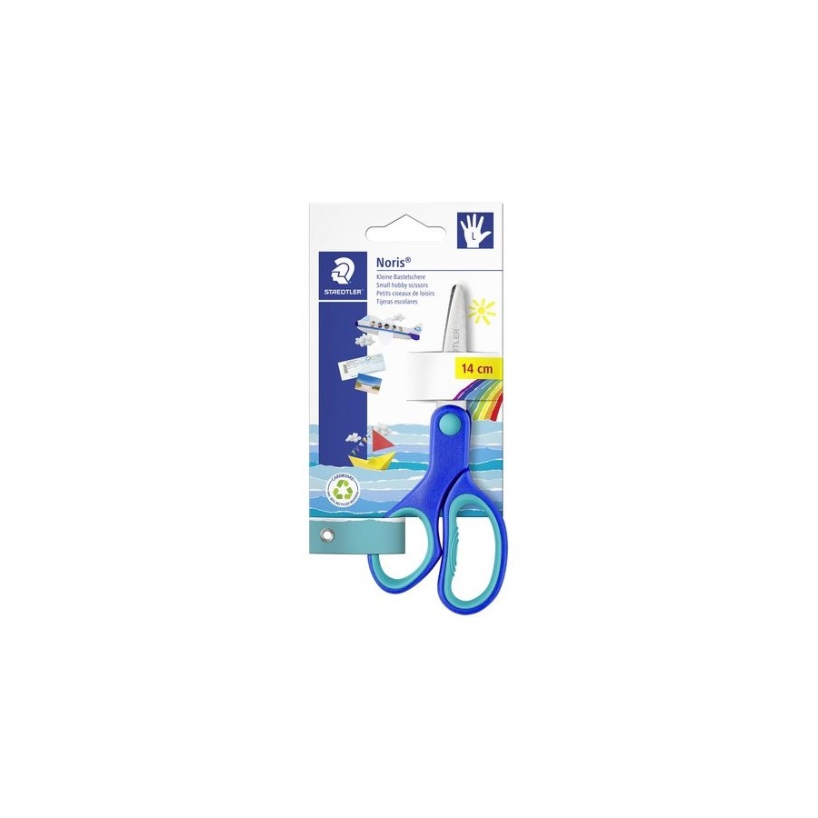 TIJERAS ESCOLARES STAEDTLER NORIS 14 cm. para ZURDOS