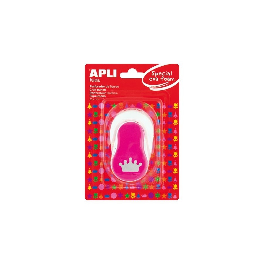 TALADRO GOMA EVA APLI 25,4 mm CORONA ROSA