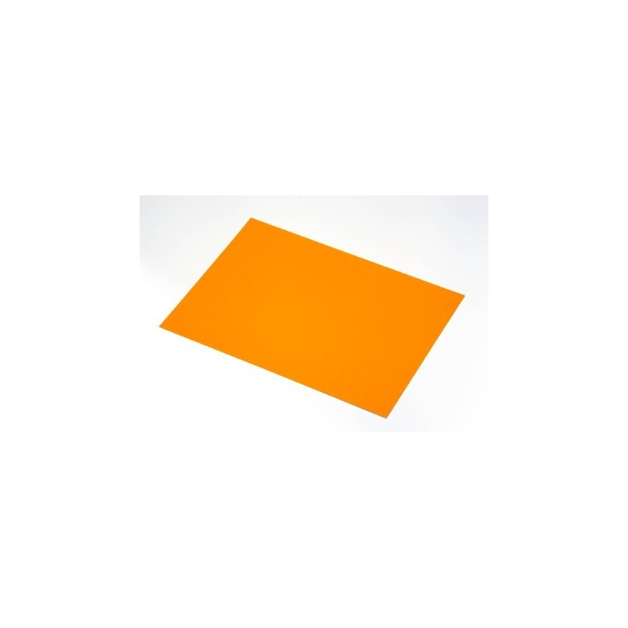 CARTULINA FLUOR 50x65 cm SADIPAL 250g NARANJA PAQUETE de 10