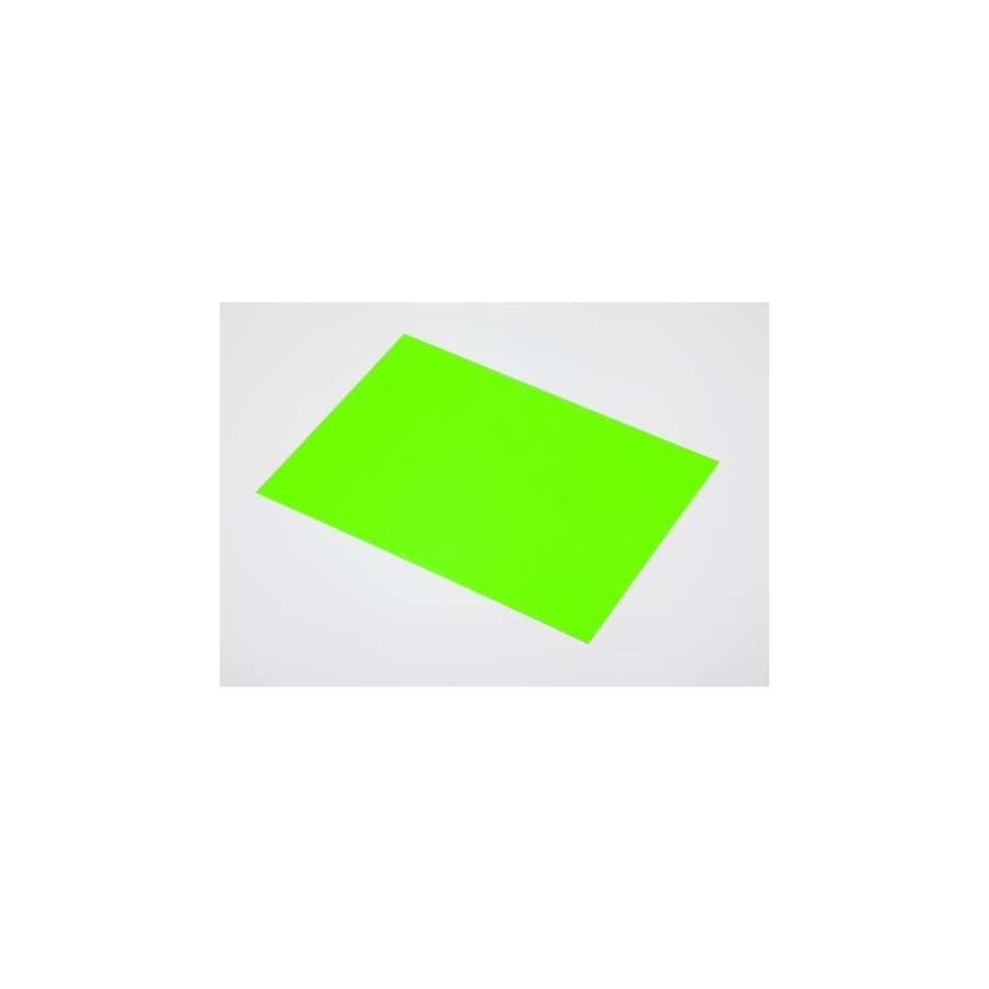CARTULINA FLUOR 50x65 cm SADIPAL 250g VERDE PAQUETE de 10