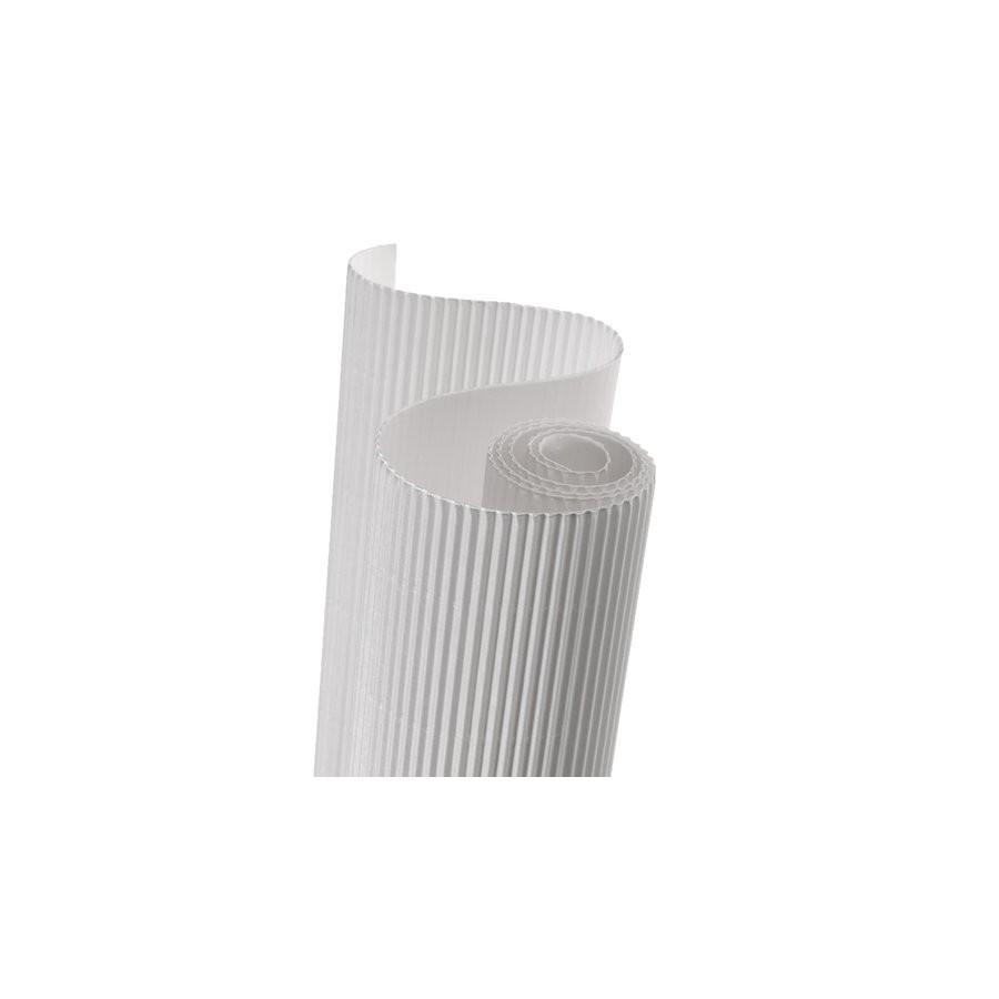 CARTON ONDULADO CANSON 300g ROLLO 0,5x0,7 m BLANCO PAQUETE de 10