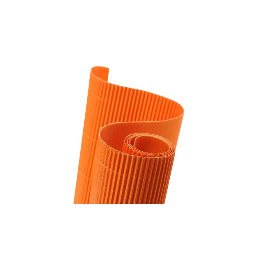 CARTON ONDULADO CANSON 300g ROLLO 0,5x0,7 m NARANJA PAQUETE de 10