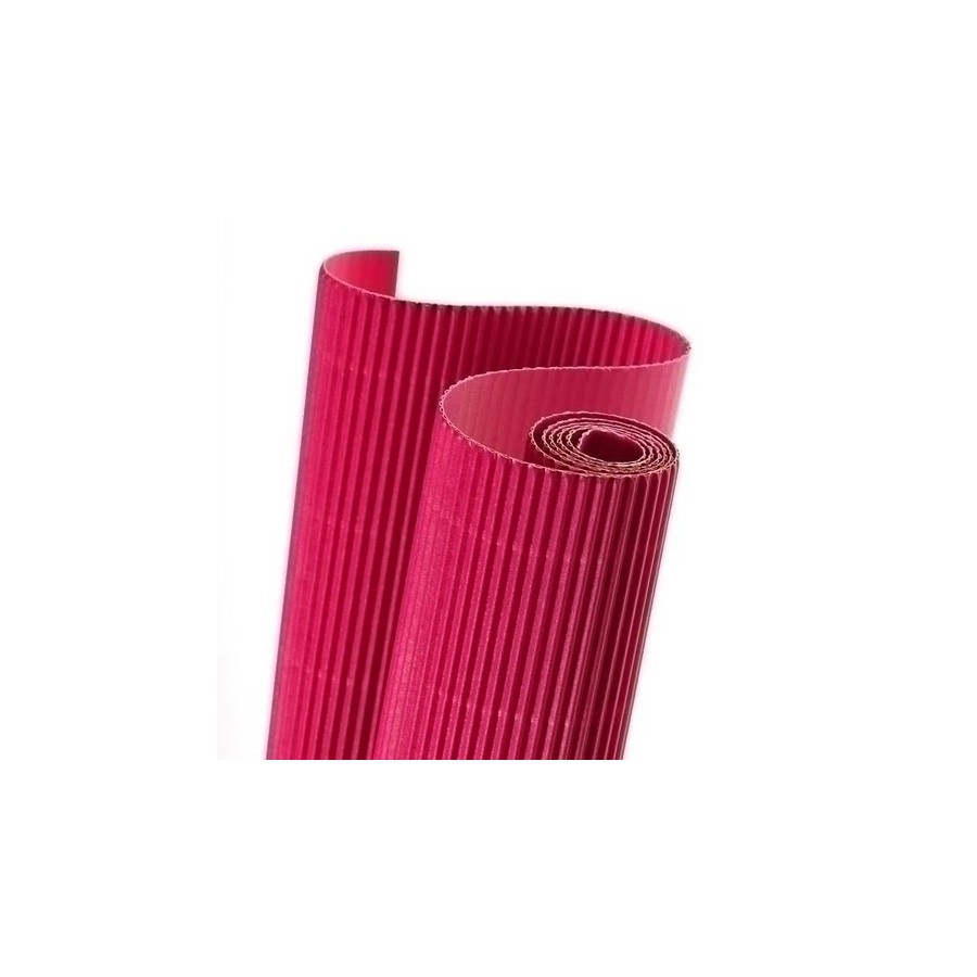 CARTON ONDULADO CANSON 300g ROLLO 0,5x0,7 m ROSA PAQUETE de 10