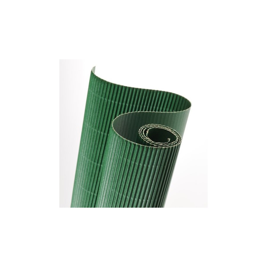 CARTON ONDULADO CANSON 300g ROLLO 0,5x0,7 m VERDE SELVA PAQUETE de 10