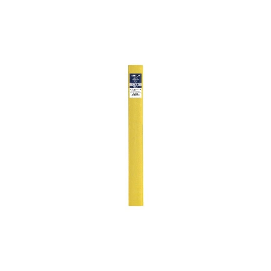 PAPEL CREPE (PINOCHO) CANSON 30g 0,5x2,5 m AMARILLO PAJA