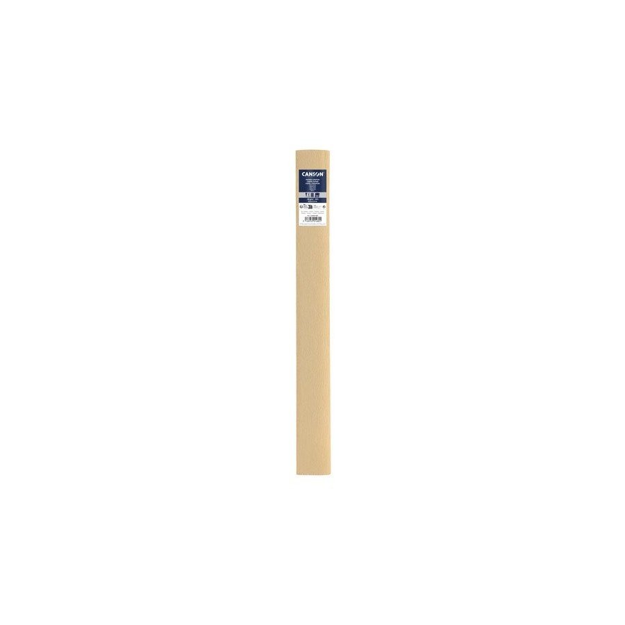 PAPEL CREPE (PINOCHO) CANSON 30g 0,5x2,5 m CREMA