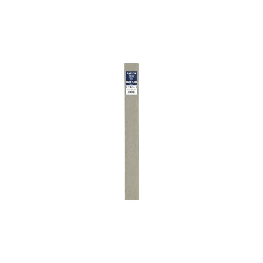 PAPEL CREPE (PINOCHO) CANSON 30g 0,5x2,5 m GRIS
