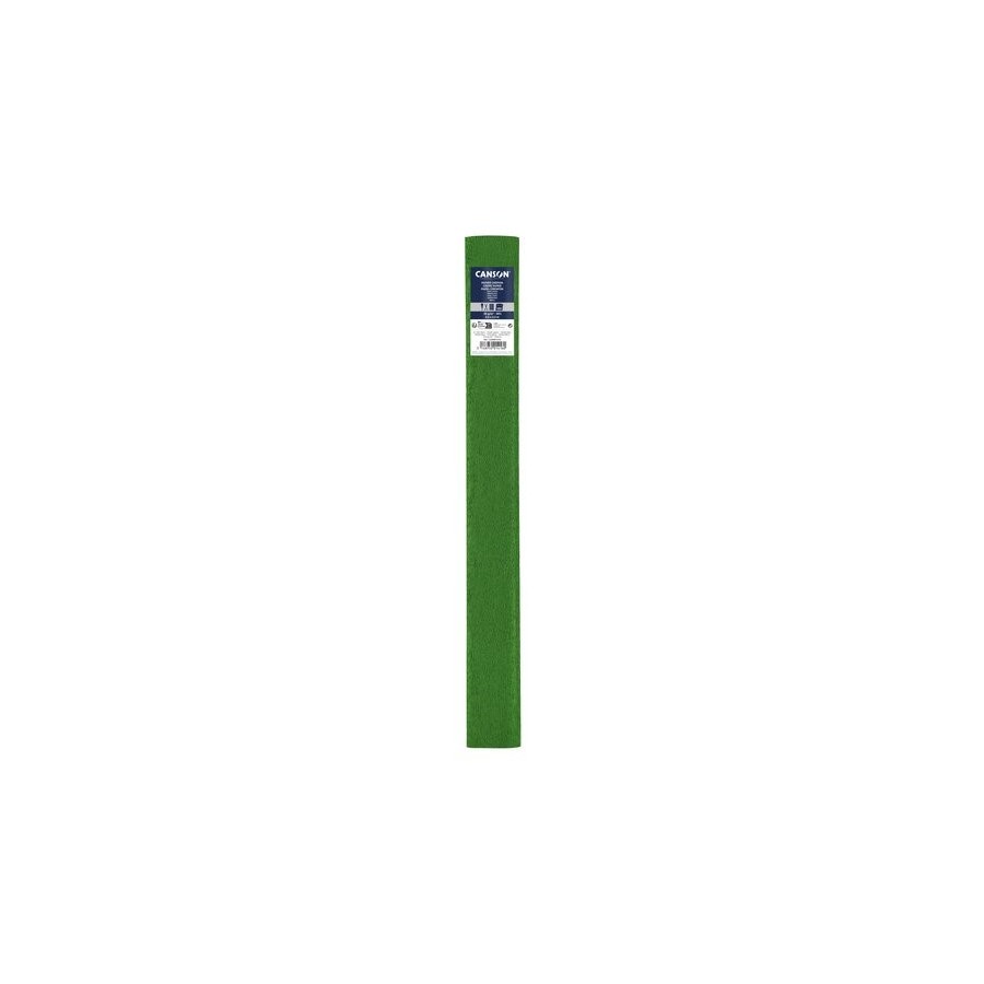 PAPEL CREPE (PINOCHO) CANSON 30g 0,5x2,5 m VERDE BILLAR