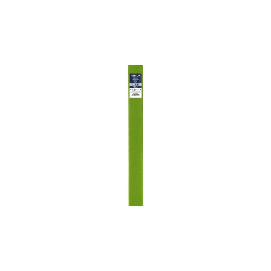 PAPEL CREPE (PINOCHO) CANSON 30g 0,5x2,5 m VERDE PRIMAVERA