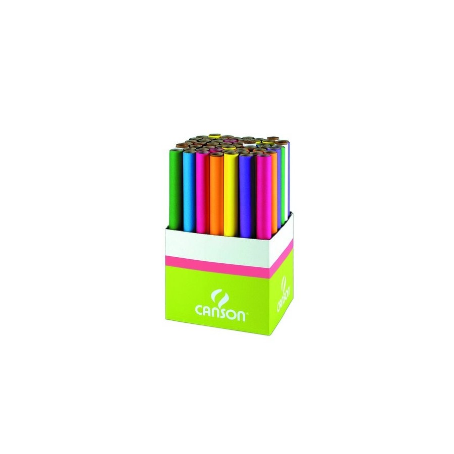 PAPEL SEDA CANSON 20g ROLLO 0,5x5 m AMARILLO LIMON