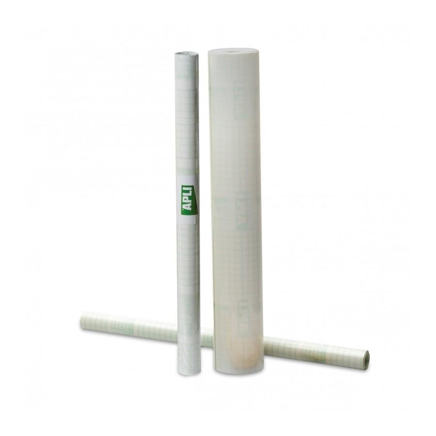 FORRO APLI ADHESIVO REMOVIBLE TRANS.80µ ROLLO 20 x 0,5 m