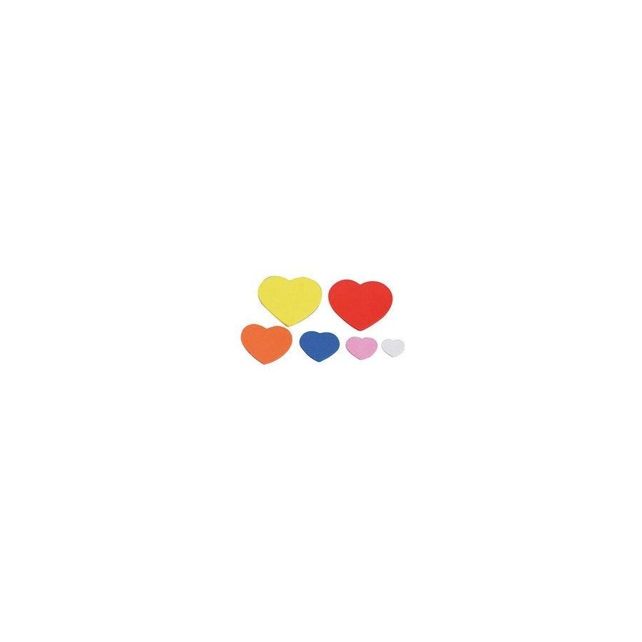GOMA EVA SMART ADHESIVA CORAZONES PACK 90 FIGURAS