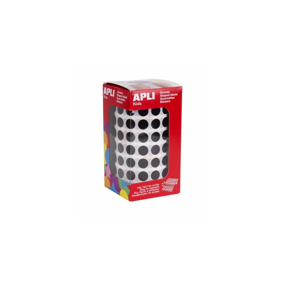 GOMETS APLI  ROLLO 59h CIRCULO Ø 10,5 mm NEGRO 5.192 uds. (11482)