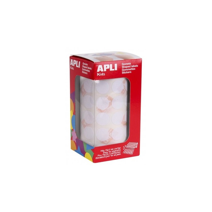 GOMETS APLI  ROLLO 59h CIRCULO Ø 15 mm BLANCO 2.832 uds. (11904)