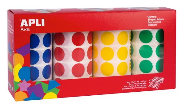 GOMETS APLI  ROLLO 59h CIRCULO Ø 20 mm (AM-AZ-RJ-VD) 7.080 uds. (13793)