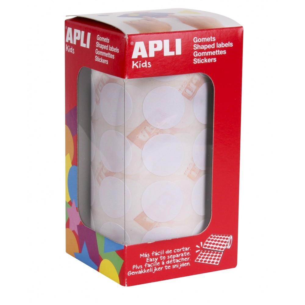 GOMETS APLI  ROLLO 59h CIRCULO Ø 20 mm BLANCO 1.770 uds. (11905)